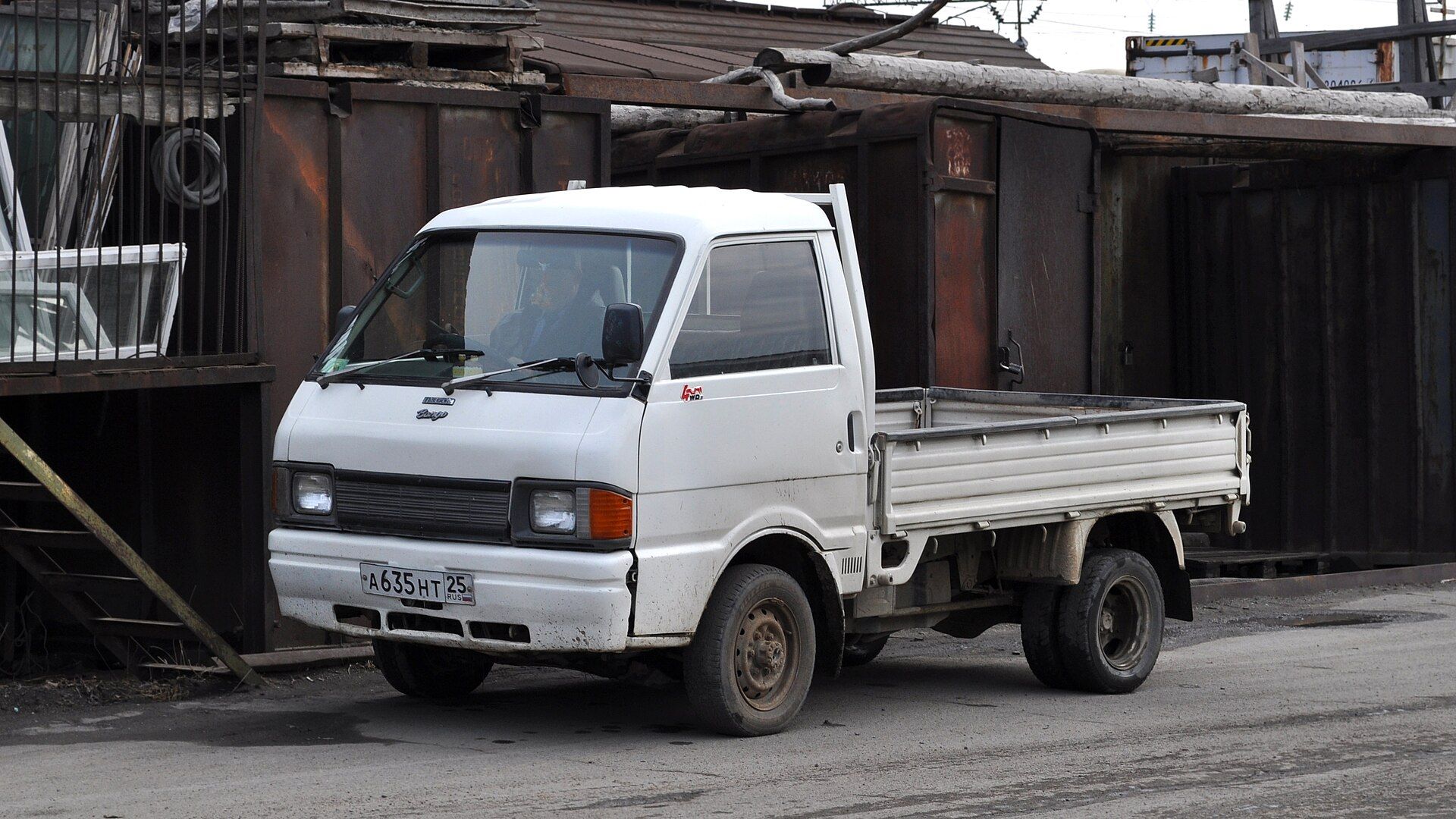 Japanese kei truck in use outside Japan